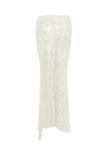 FISHTAIL SKIRT IN IVORY