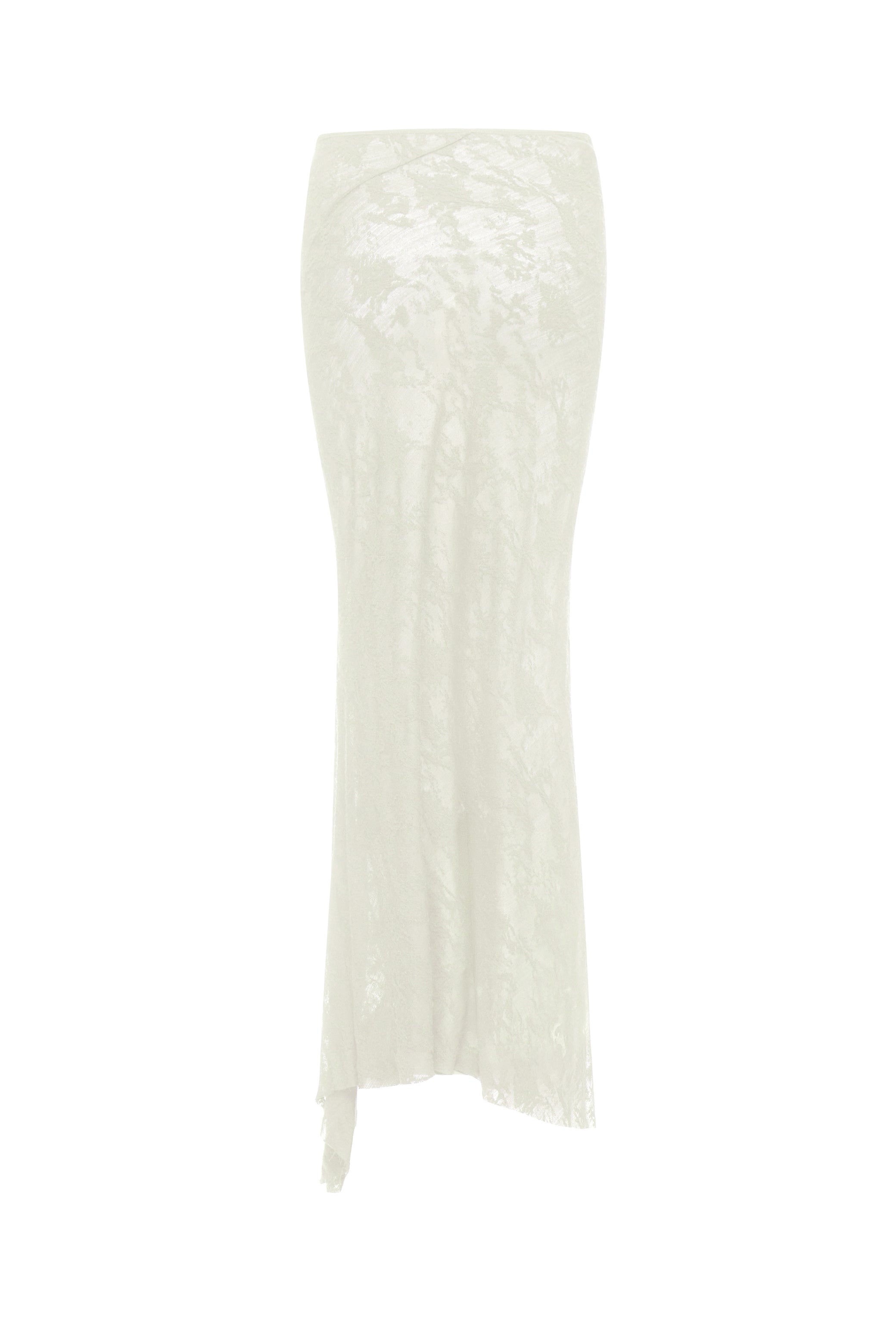 FISHTAIL SKIRT IN IVORY