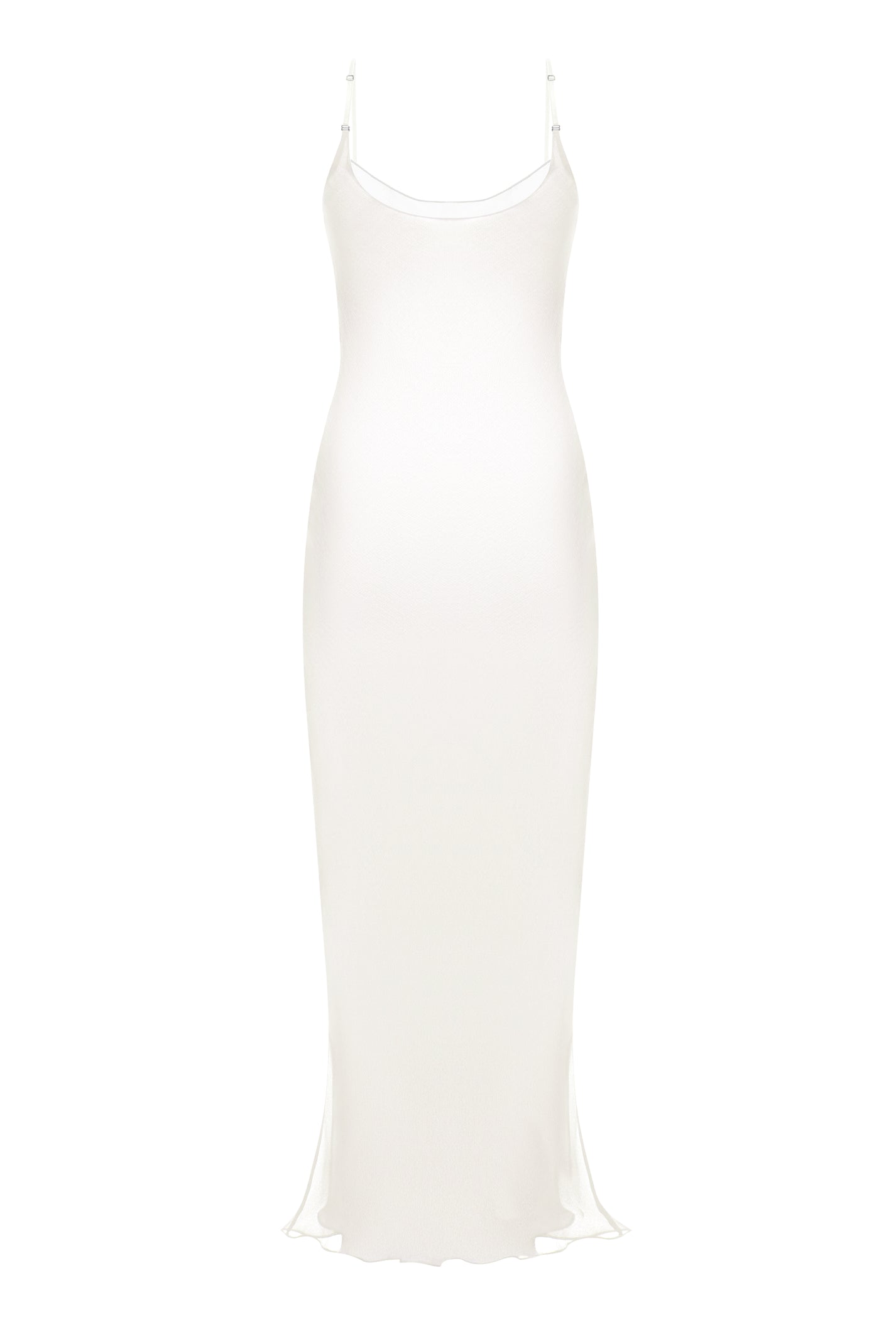 SILK CAMI MAXI DRESS IN MILK