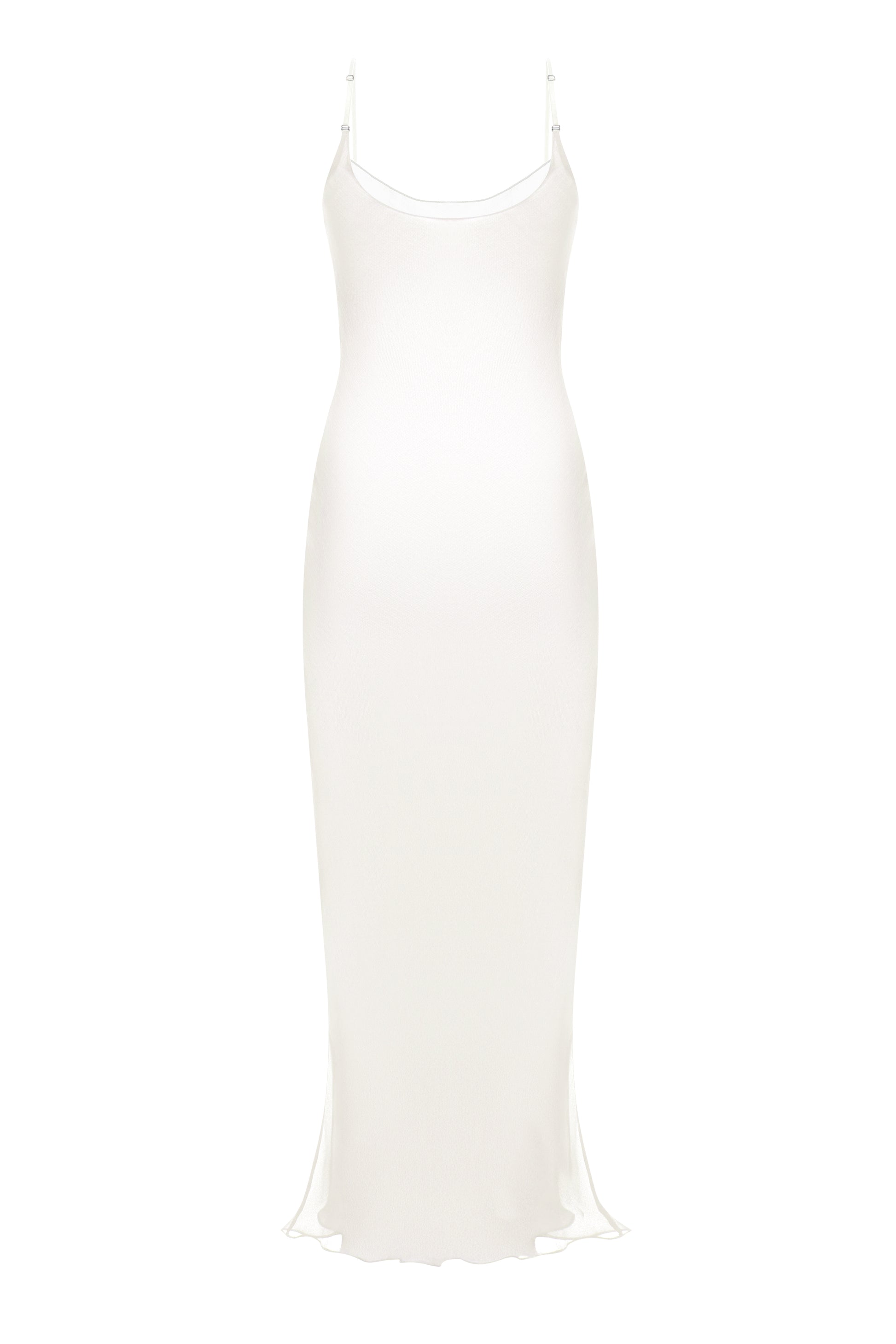SILK CAMI MAXI DRESS IN MILK