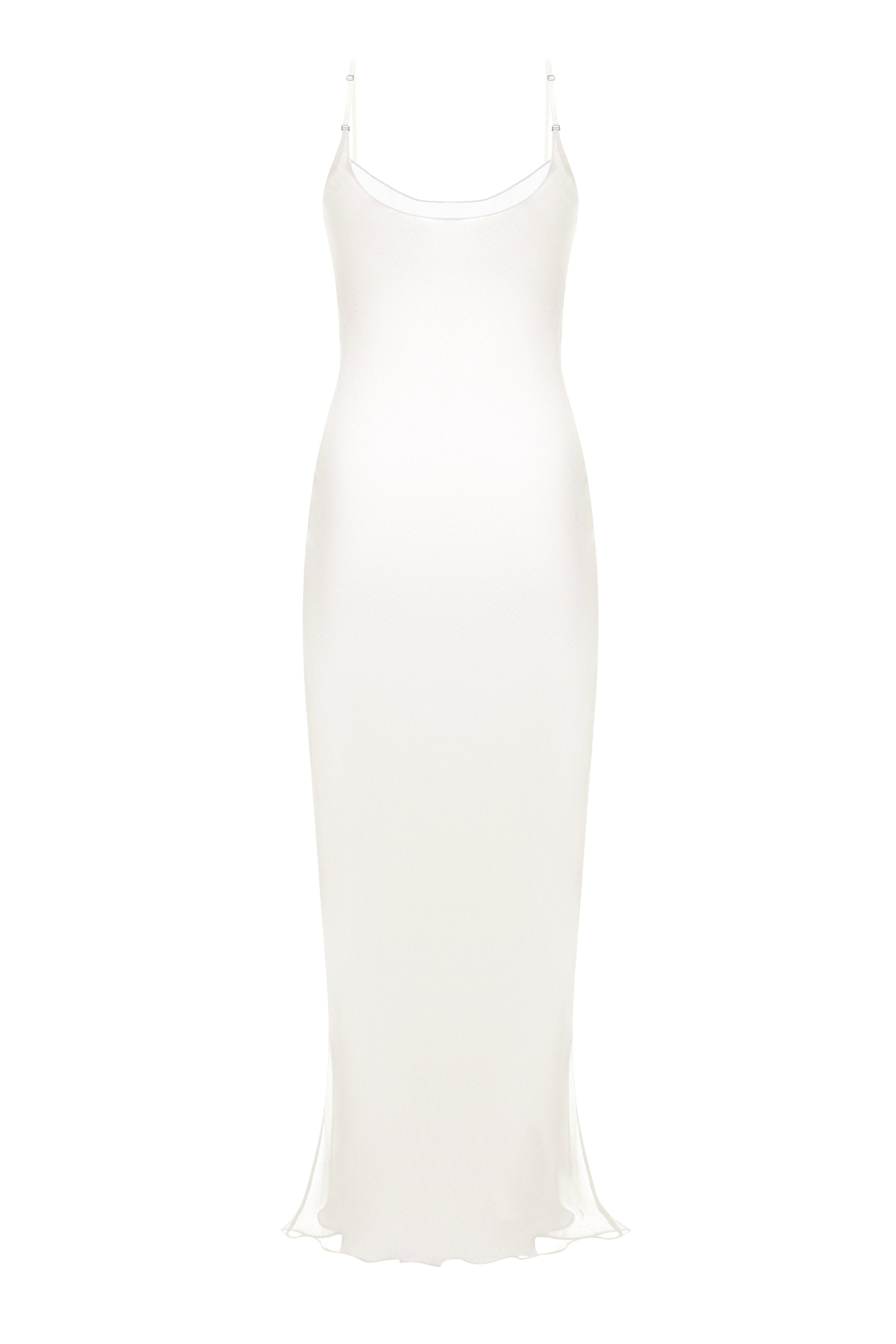 SILK CAMI MAXI DRESS IN MILK