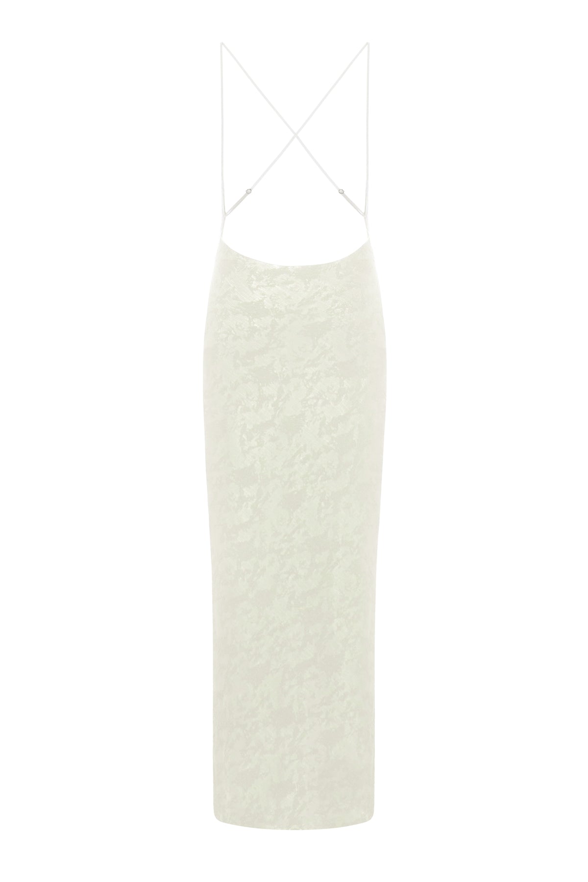 CUT-OUT MAXI DRESS IN IVORY