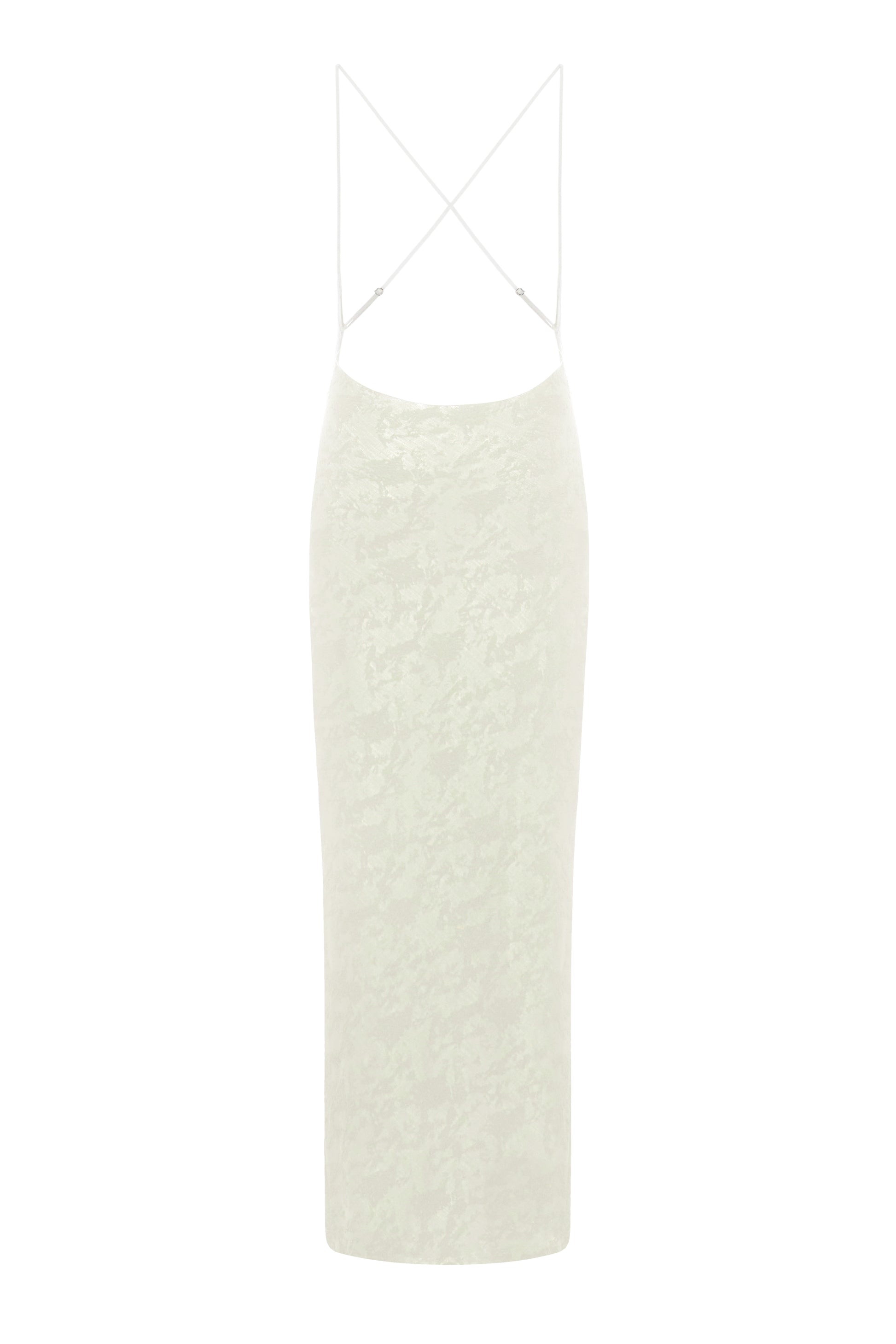 CUT-OUT MAXI DRESS IN IVORY
