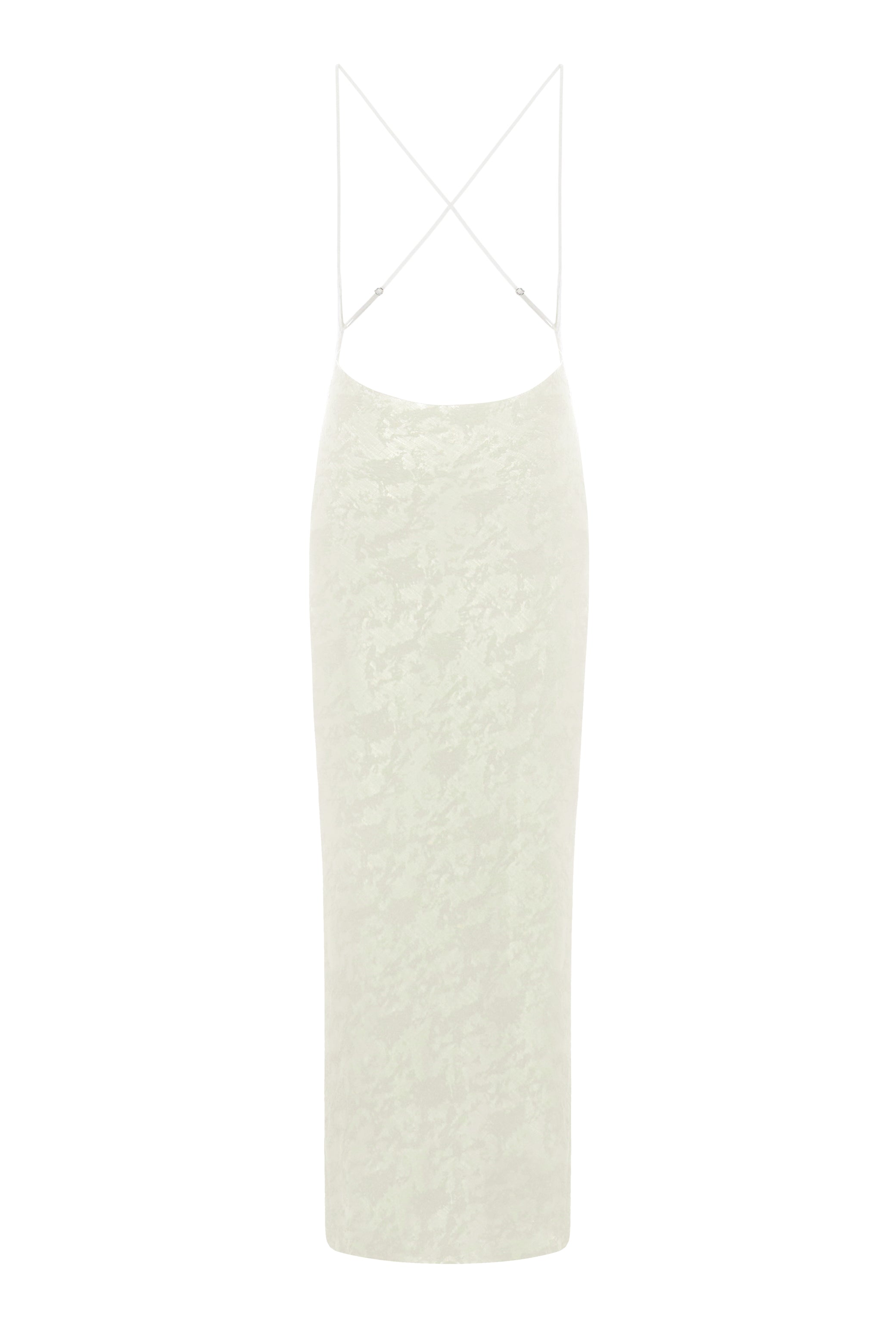 CUT-OUT MAXI DRESS IN IVORY