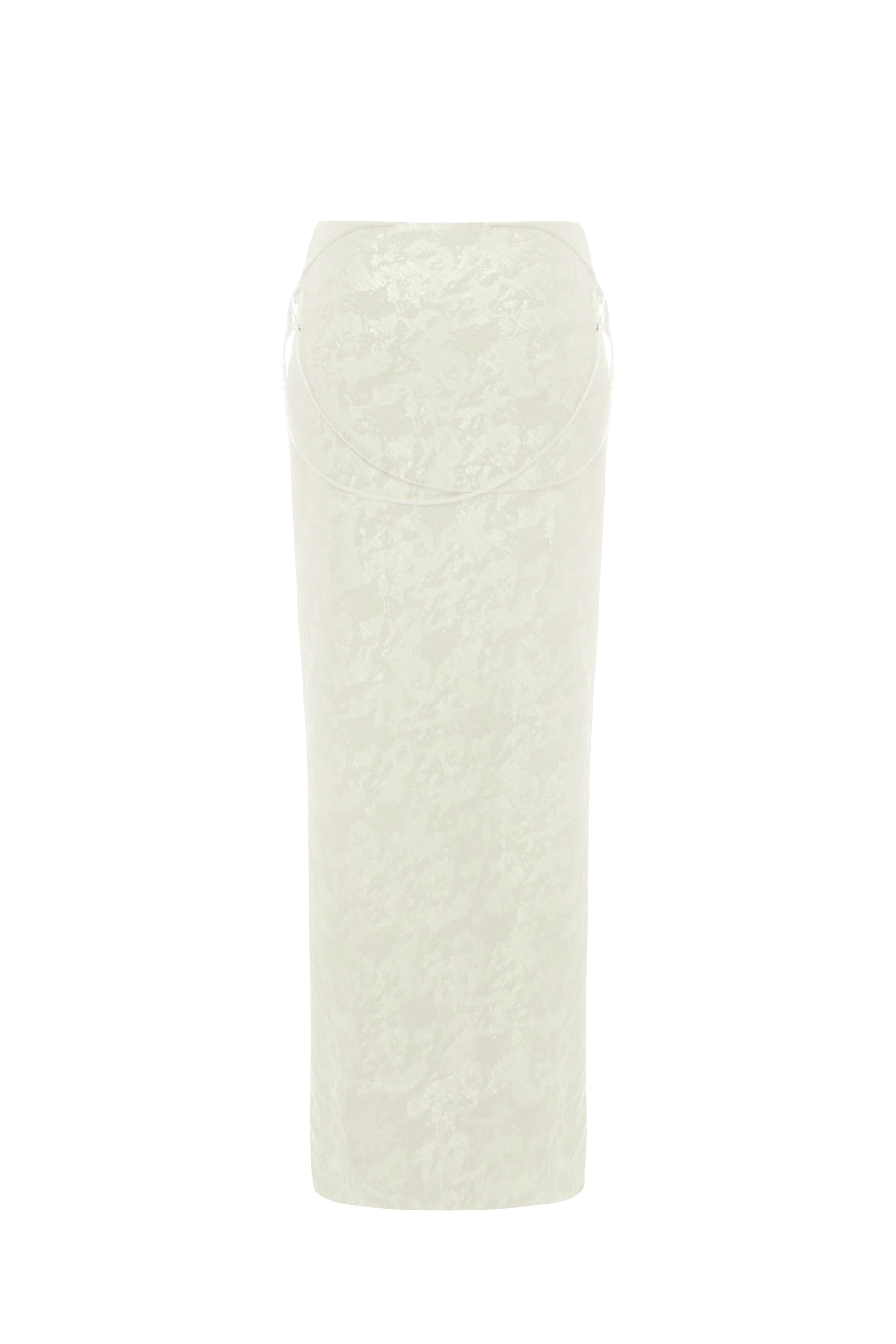 CUT-OUT MAXI DRESS IN IVORY