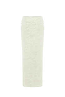 CUT-OUT MAXI DRESS IN IVORY