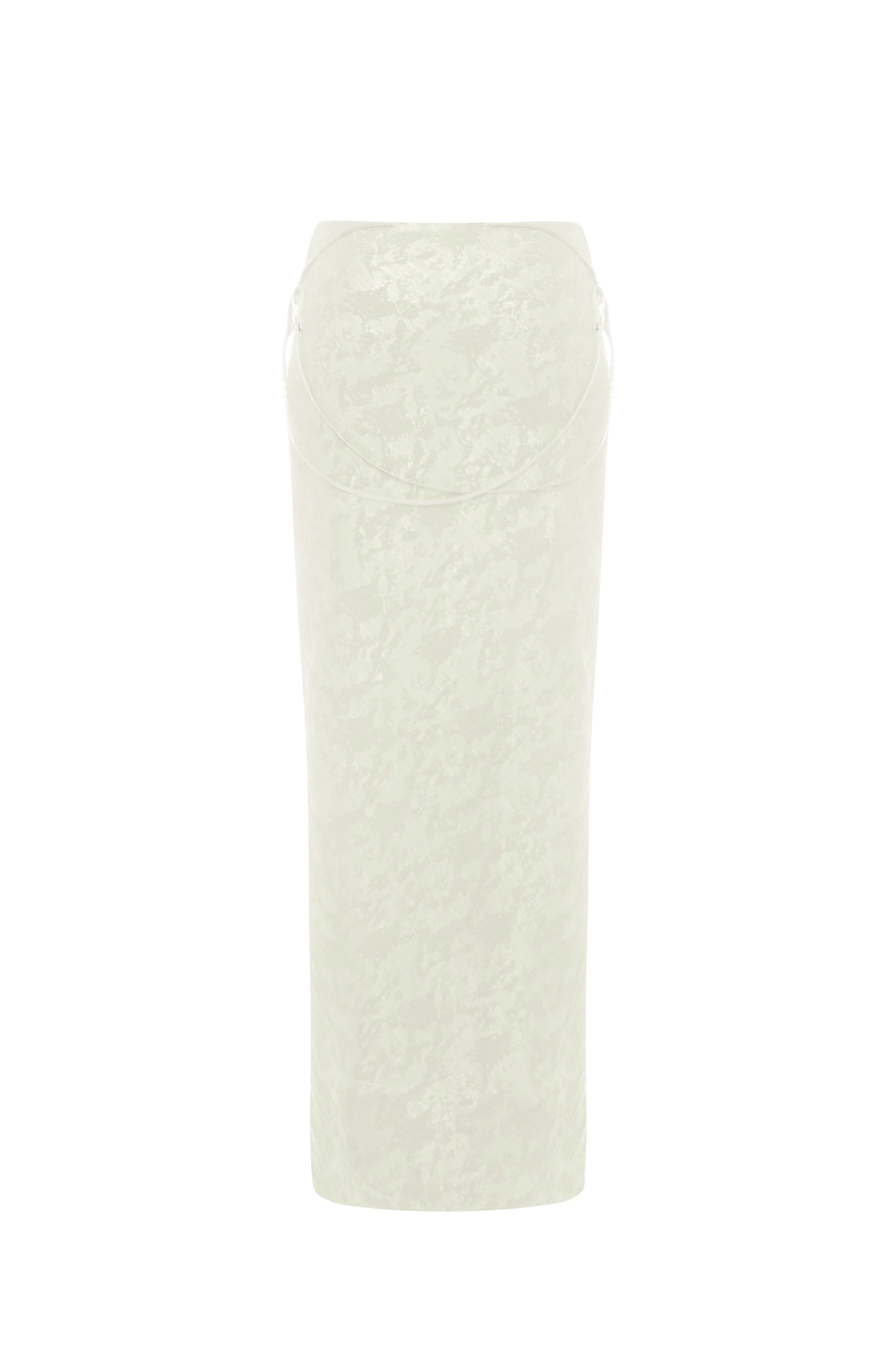 CUT-OUT MAXI DRESS IN IVORY