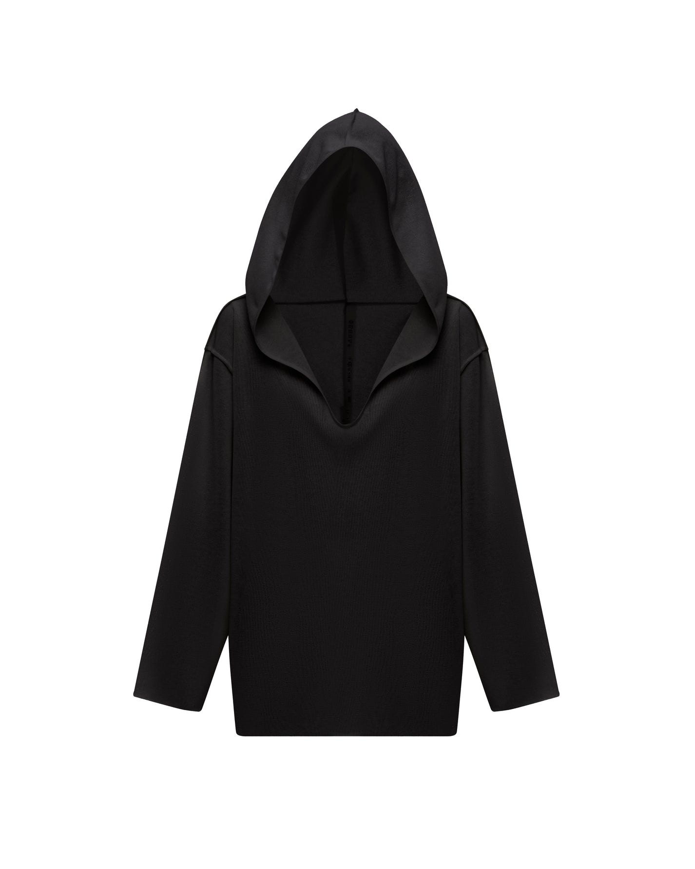 RELAXED-FIT HOODIE IN BLACK