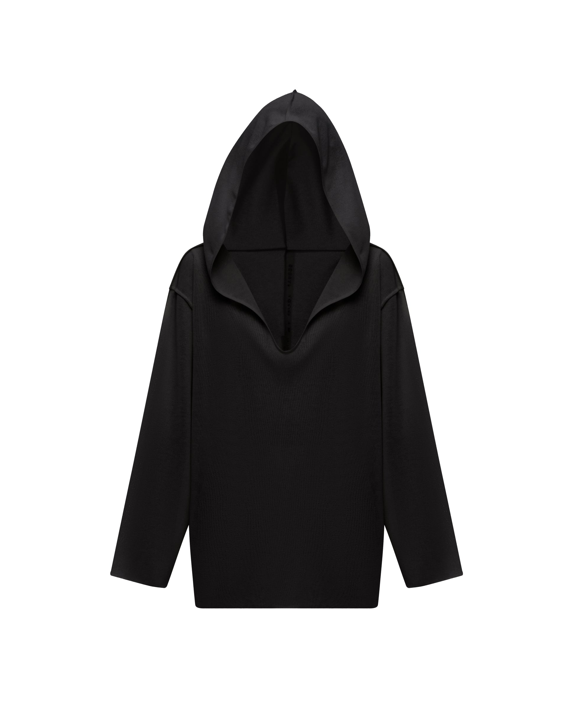 RELAXED-FIT HOODIE IN BLACK