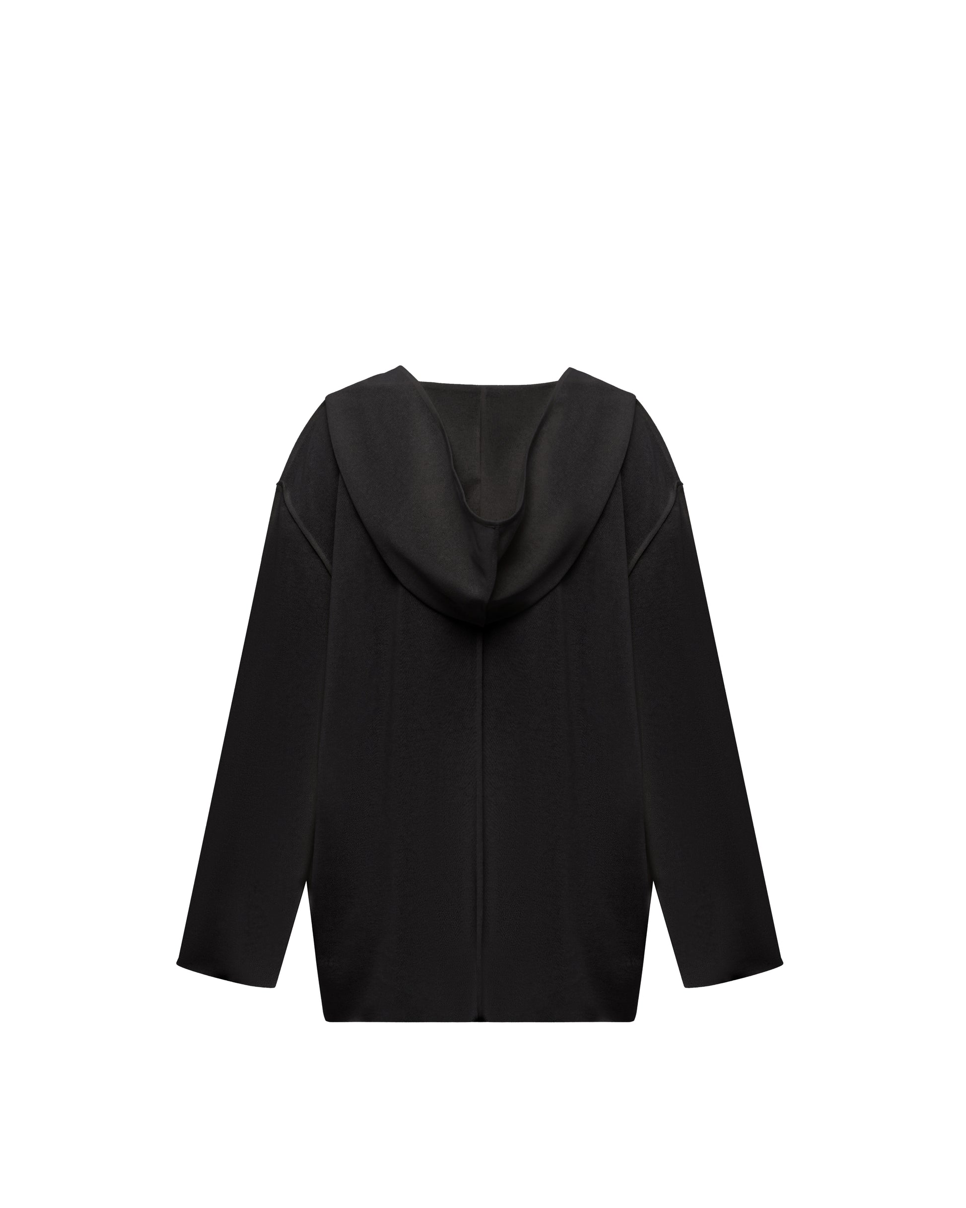 RELAXED-FIT HOODIE IN BLACK
