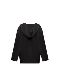 RELAXED-FIT HOODIE IN BLACK