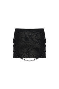 CUT-OUT MINI DRESS IN BLACK
