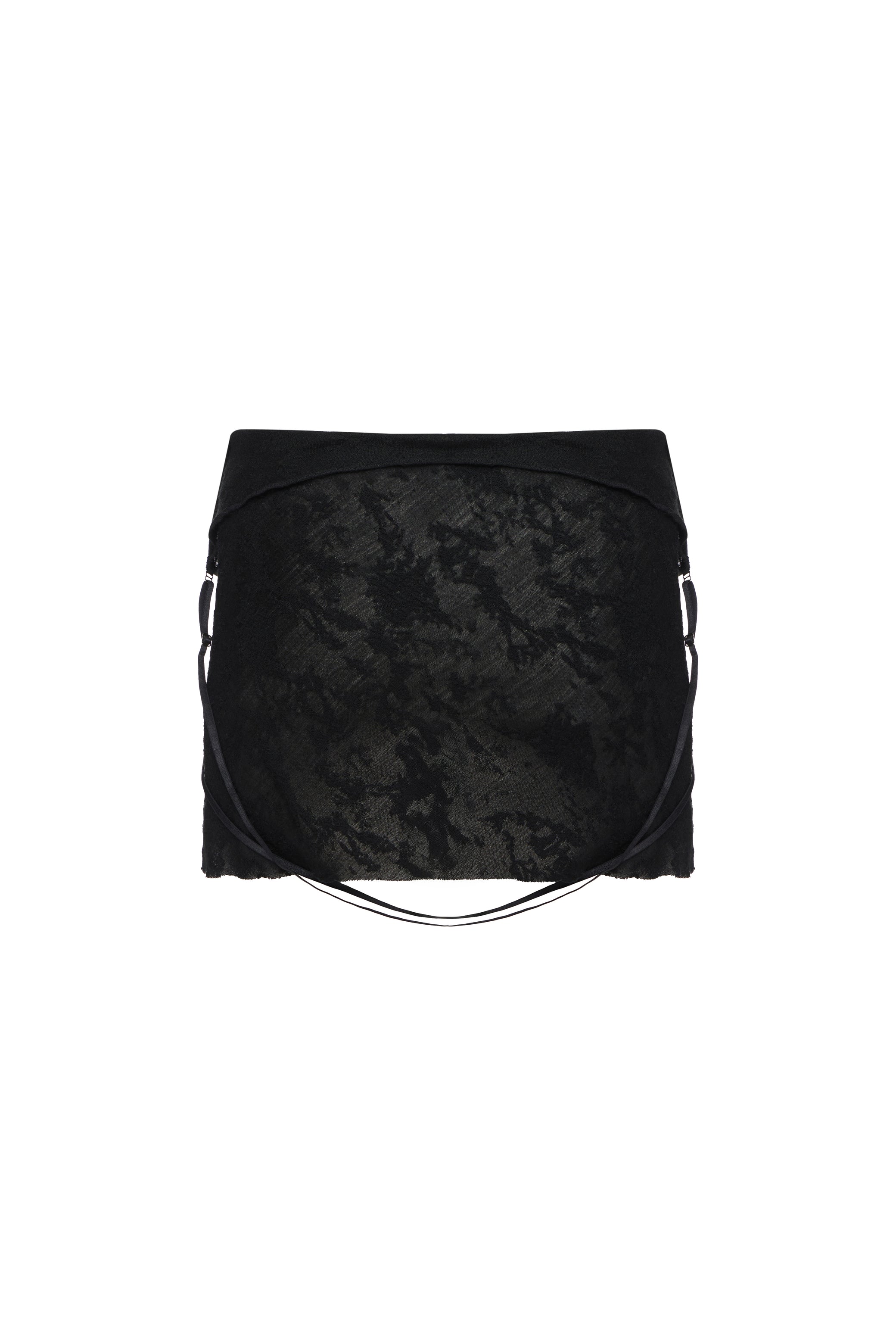 CUT-OUT MINI DRESS IN BLACK