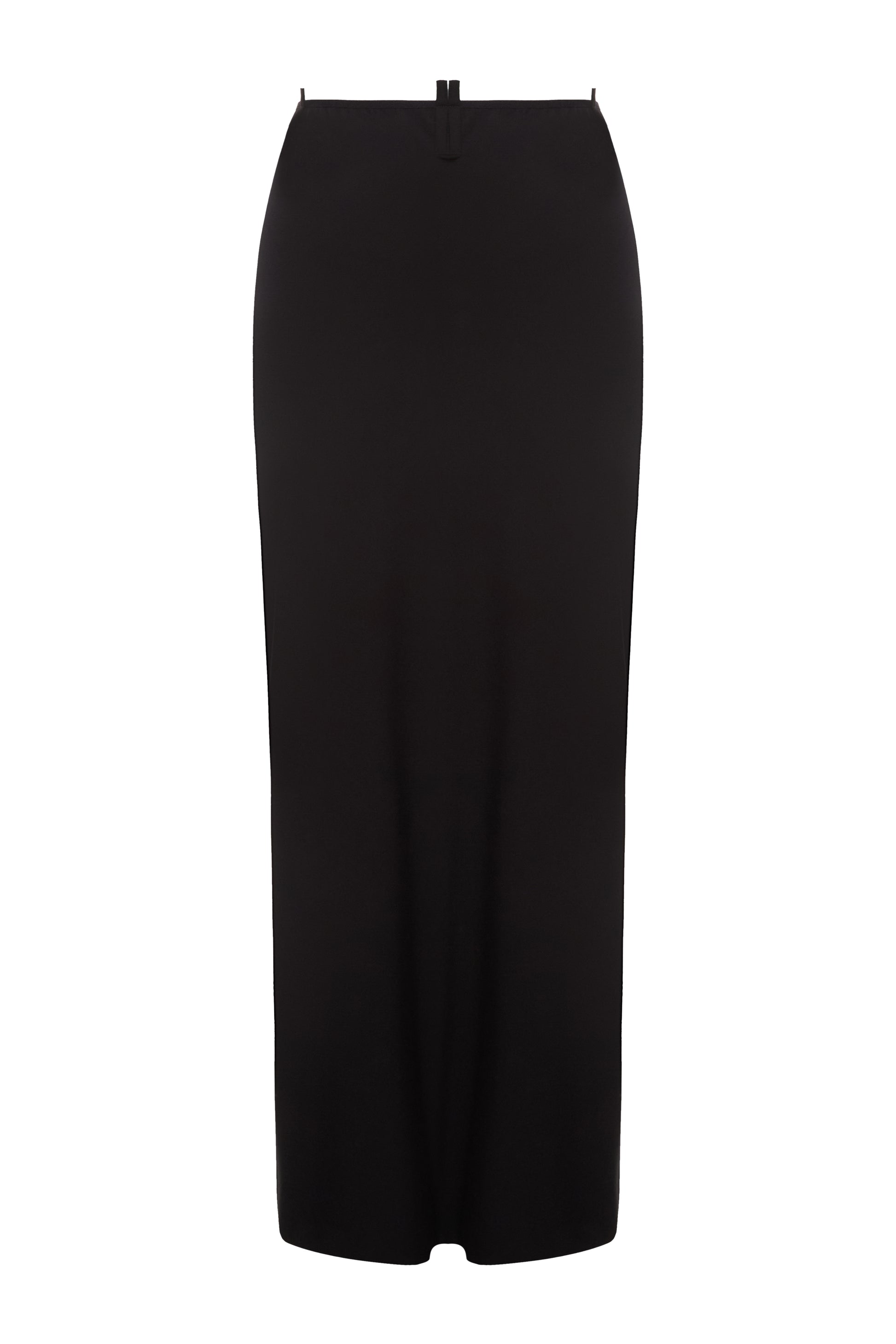 WOOL MAXI SKIRT WITH BELT LOOPS