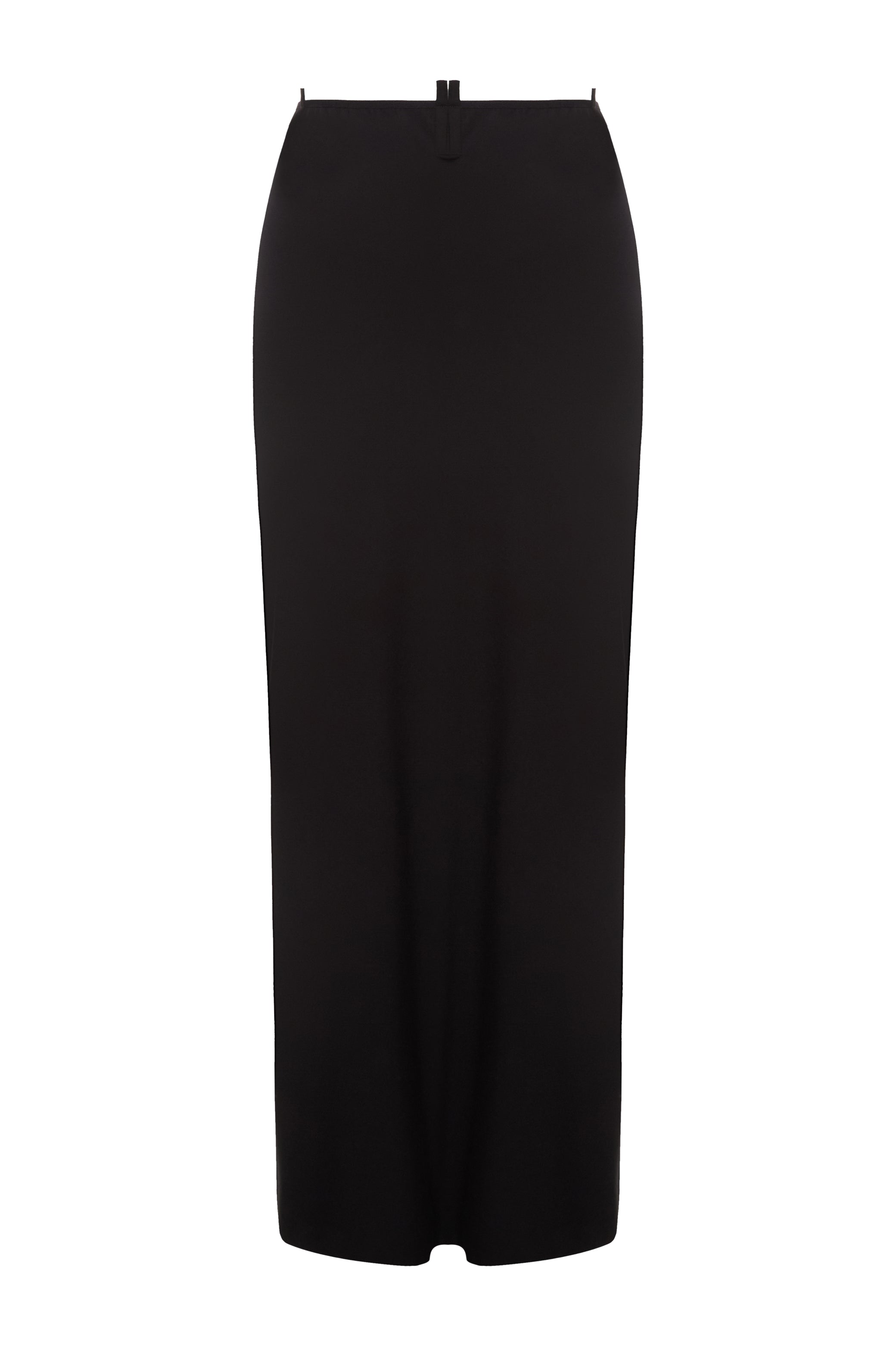 WOOL MAXI SKIRT WITH BELT LOOPS