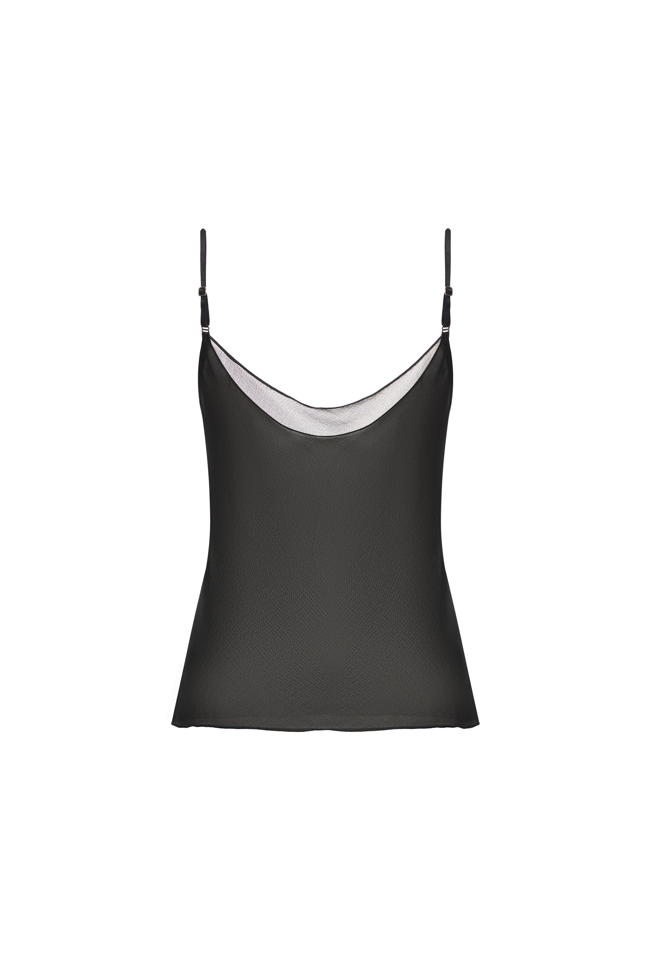 SHEER SILK TOP