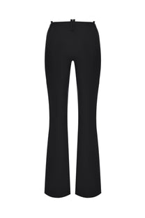 COTTON FLARED LEG PANTS