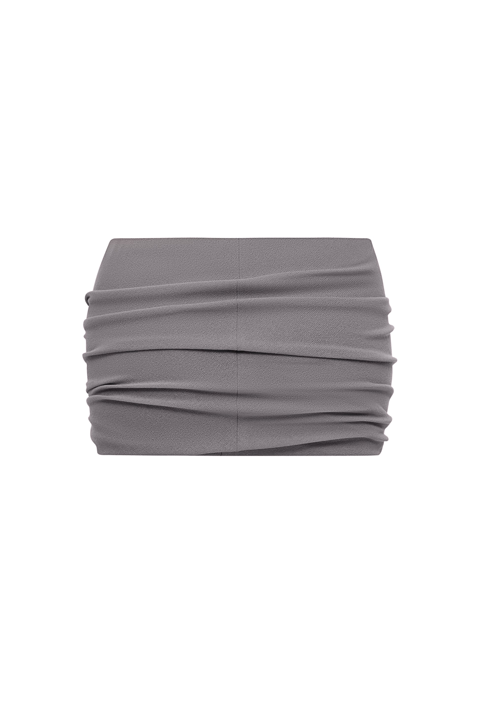 TWISTED MINI SKIRT IN AMETHYST