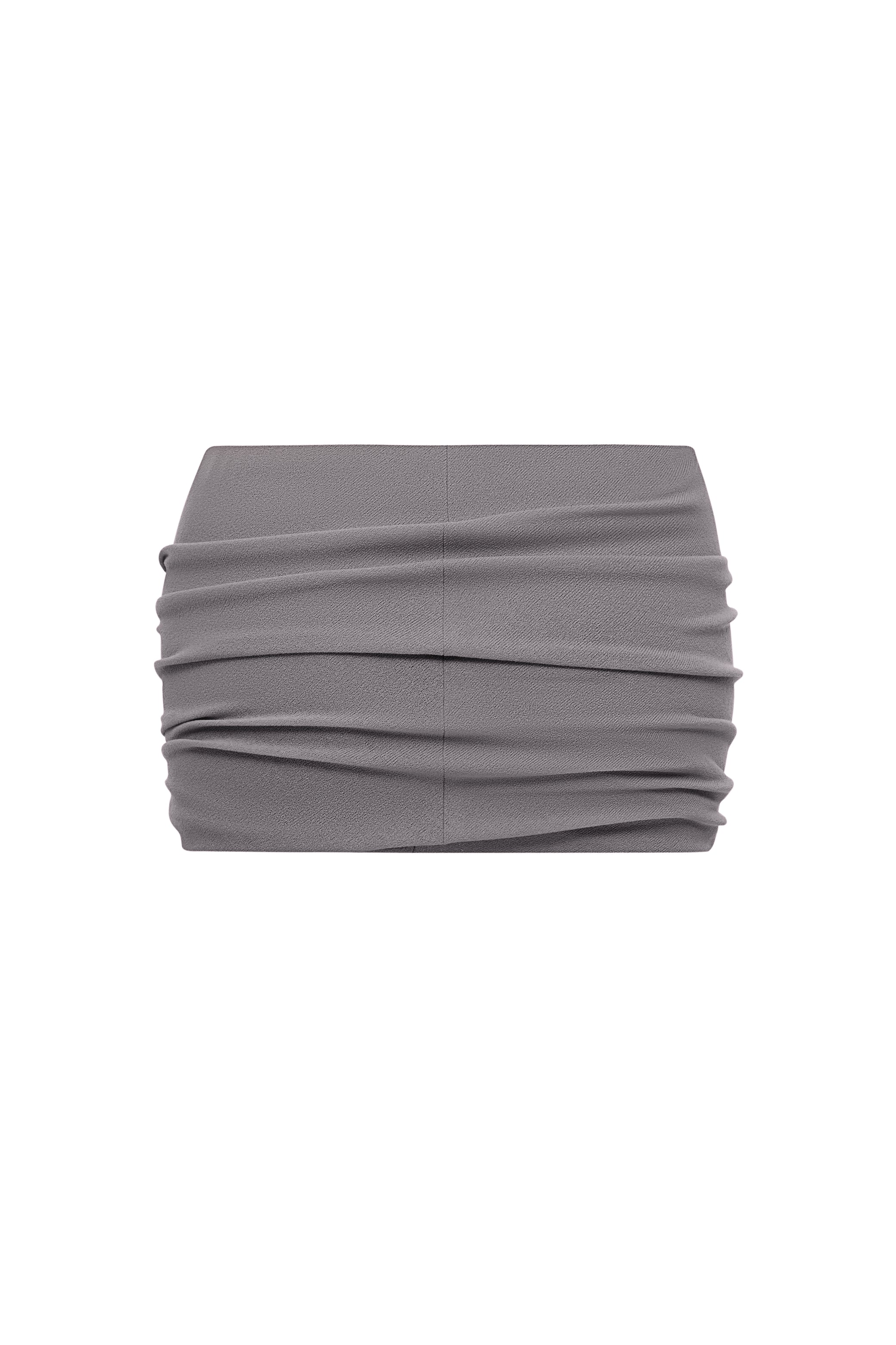TWISTED MINI SKIRT IN AMETHYST