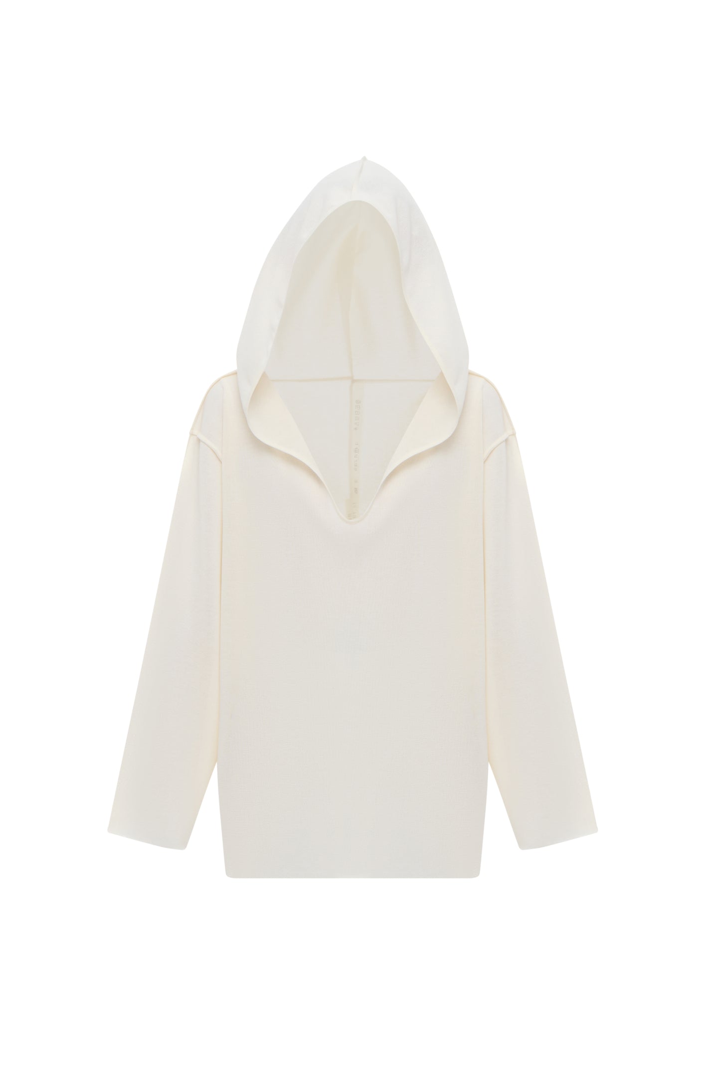 RELAXED-FIT HOODIE IN MILK