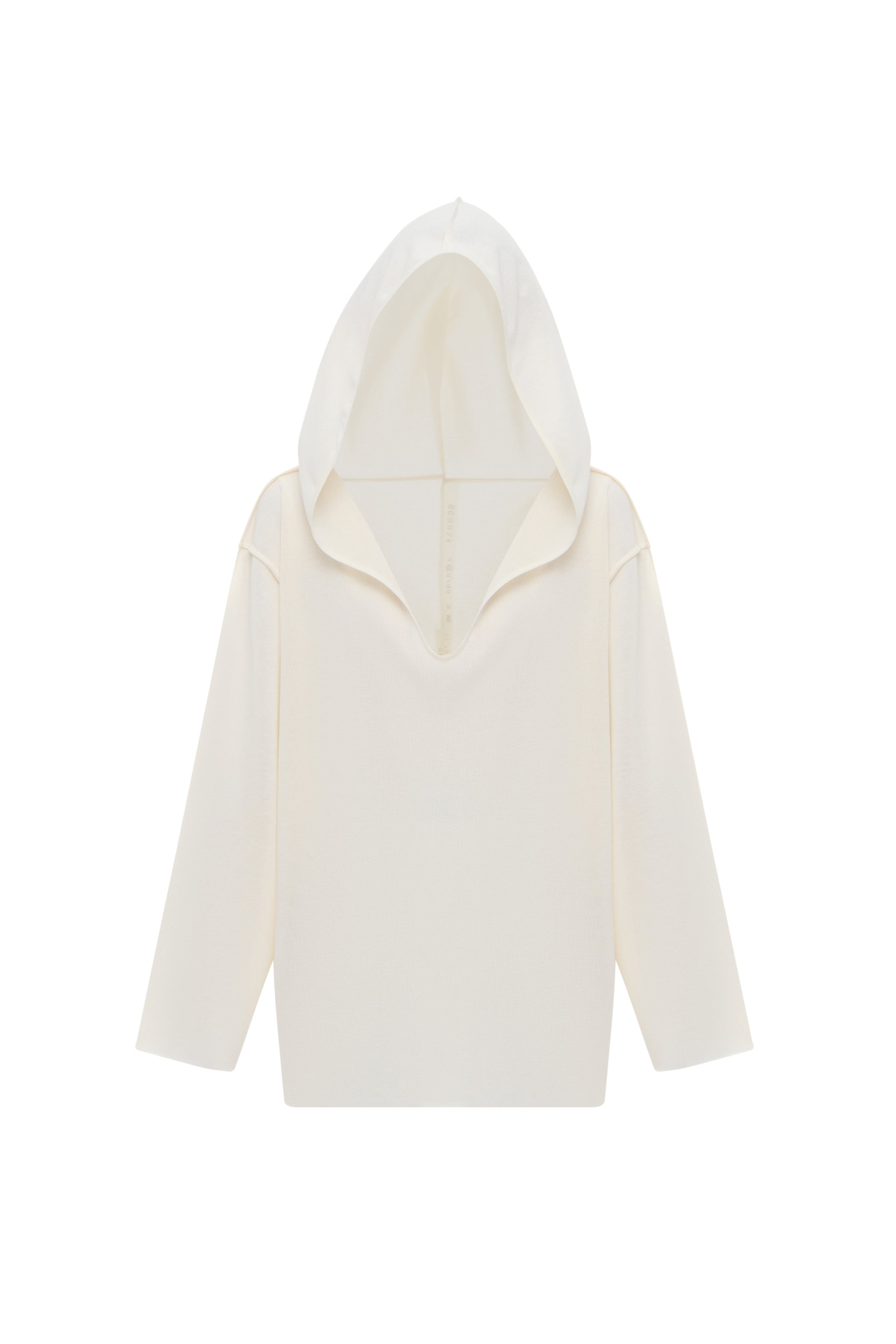 RELAXED-FIT HOODIE IN MILK