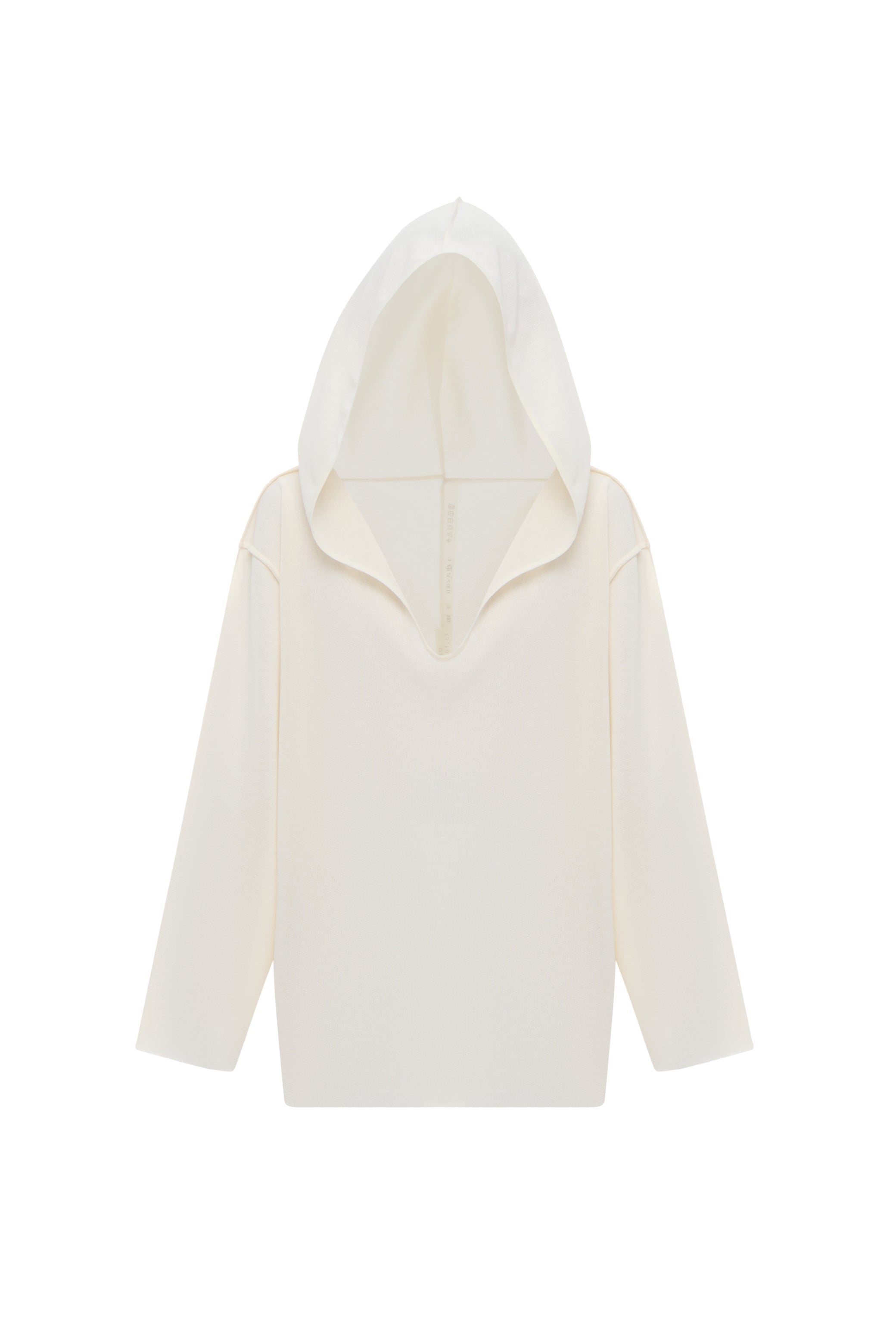 RELAXED-FIT HOODIE IN MILK