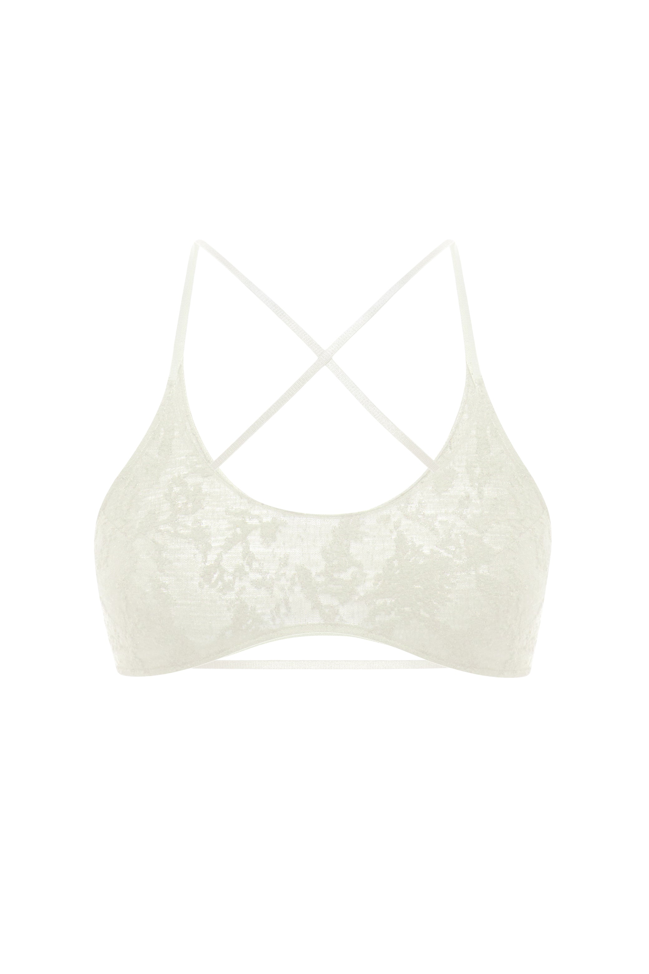 SCOOP TOP IN IVORY