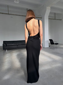 WOOL MAXI SKIRT WITH BELT LOOPS