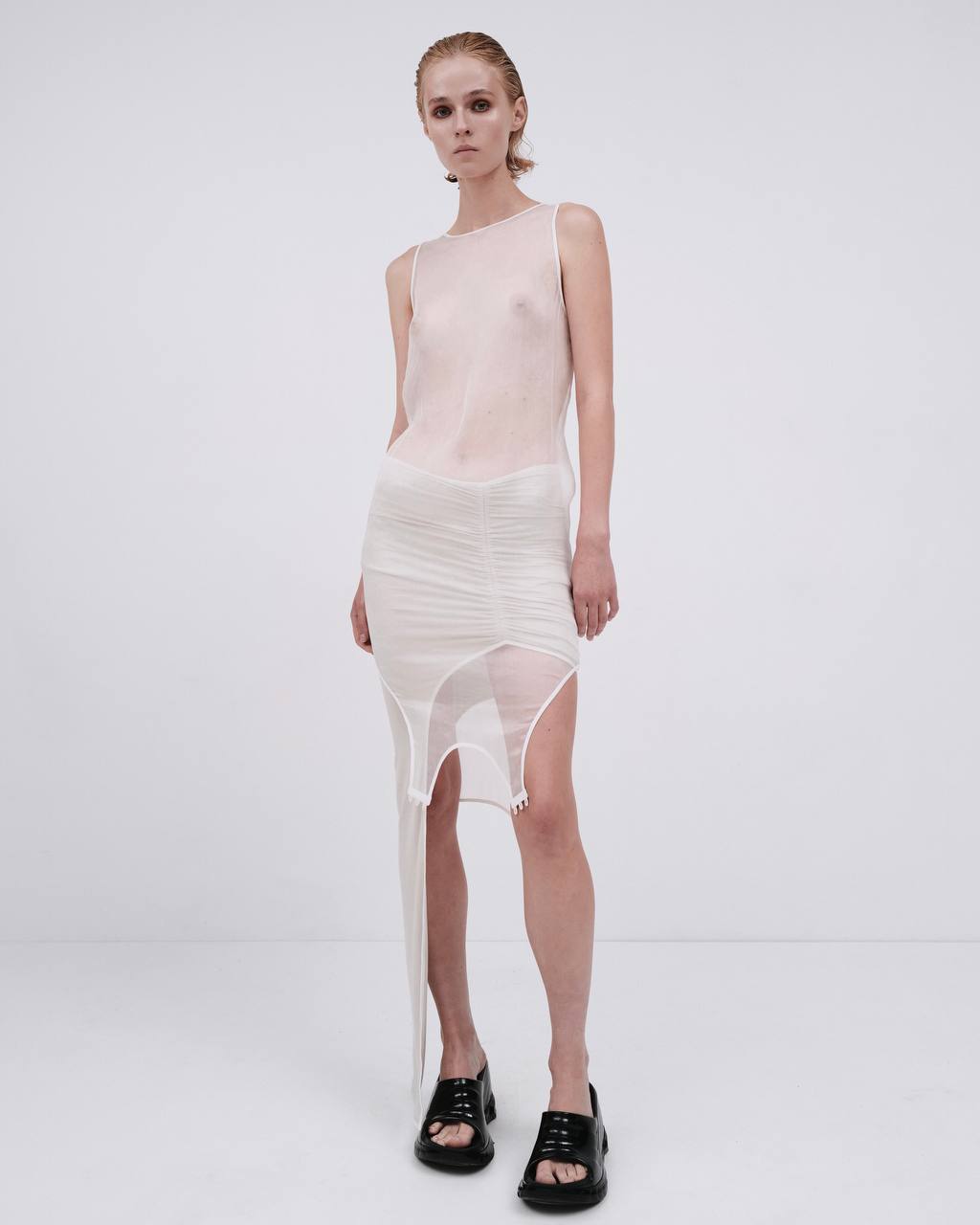 SILK TOP IN WHITE