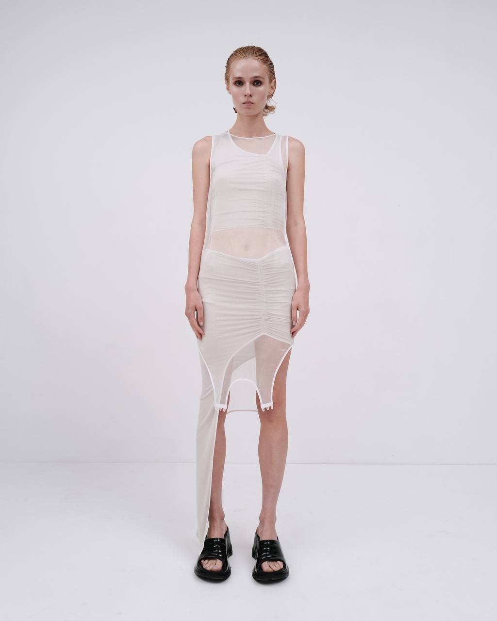 SILK TOP IN WHITE