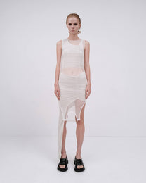 SILK TOP IN WHITE