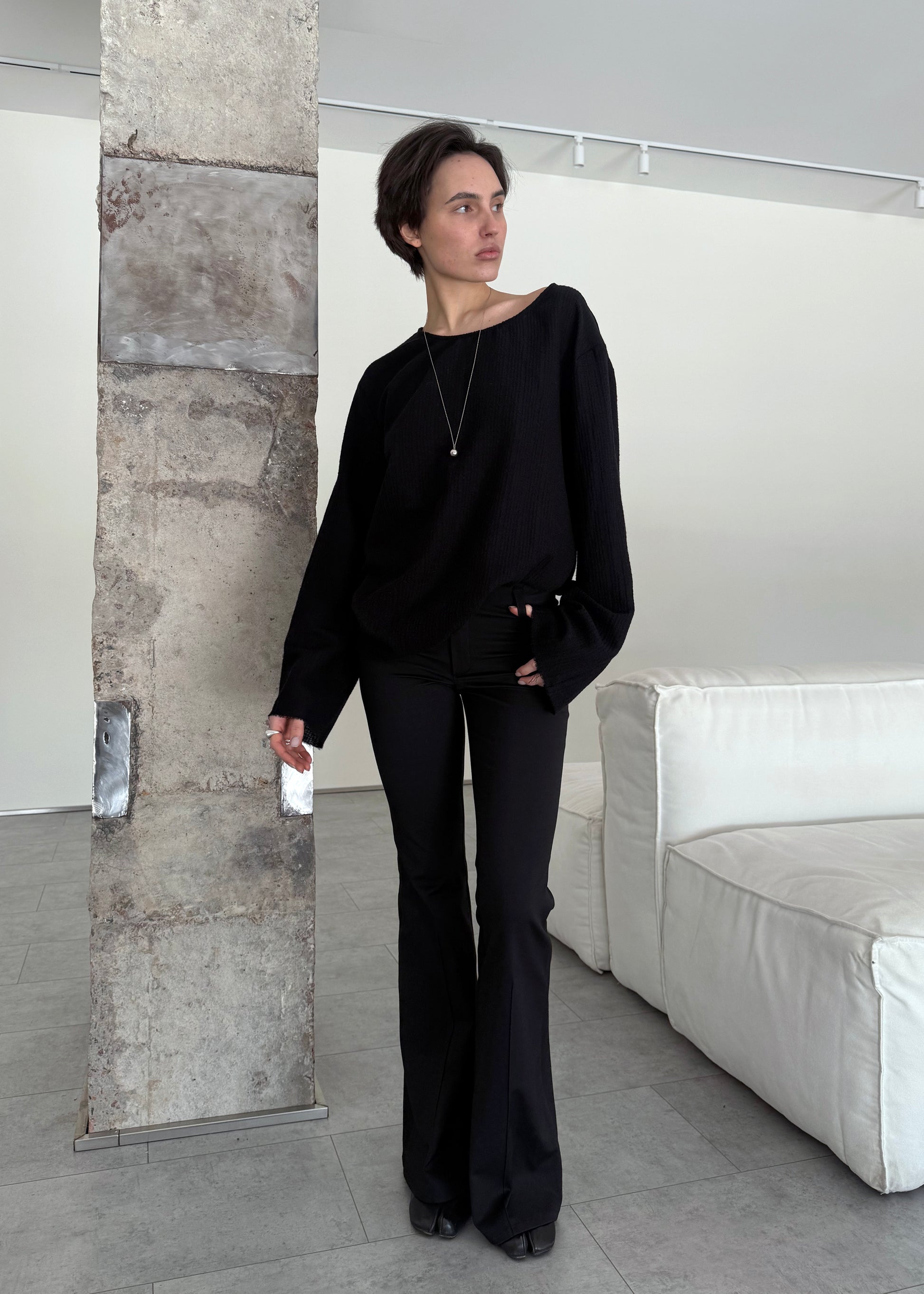 LOOSE WOOL SHIRT