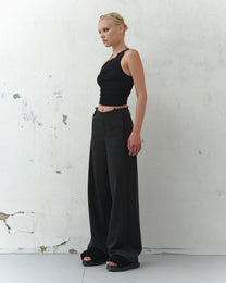 COTTON CHILL-FIT PANTS IN BLACK