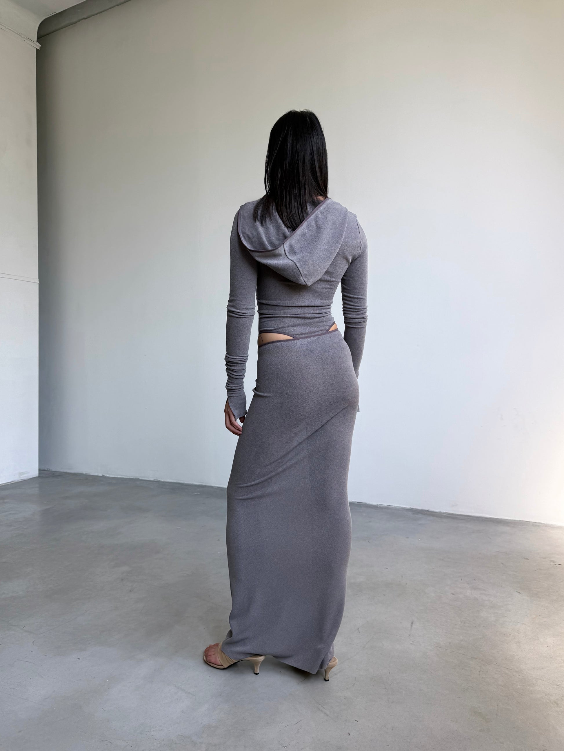 DAILY MAXI SKIRT IN AMETHYST