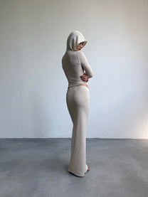 DAILY MAXI SKIRT IN BEIGE
