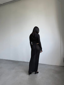 DAILY MAXI SKIRT IN BLACK