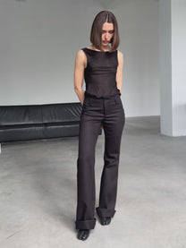 LOW RISE DENIM PANTS