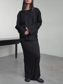 LOOSE SHIRT WITH CUFF
